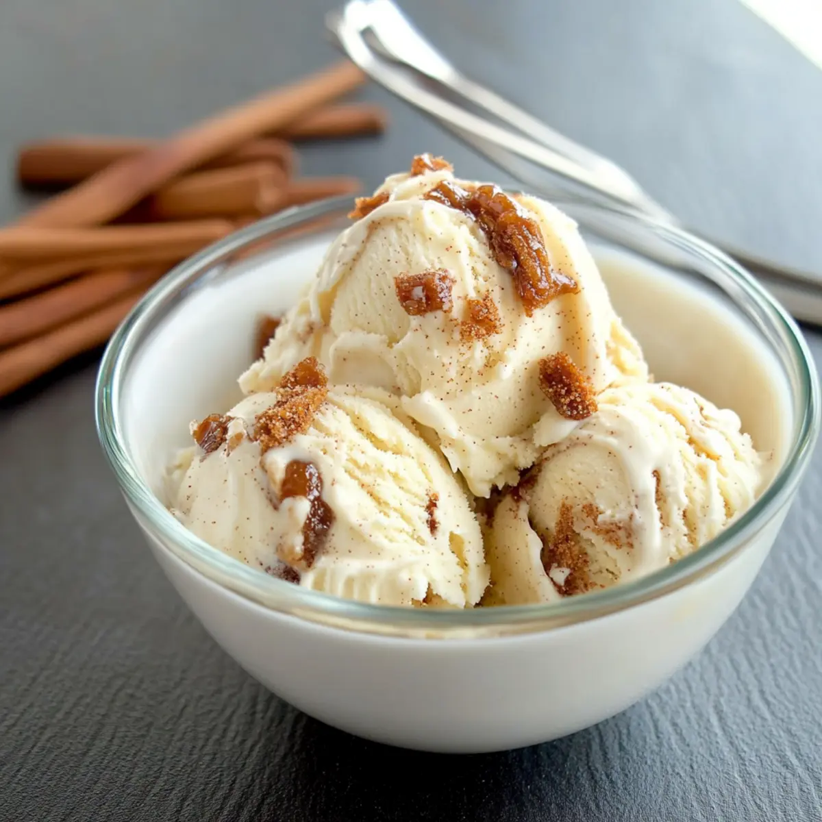 Cinnamon Crunch Dulce de Leche Ice Cream for Sweet Indulgence