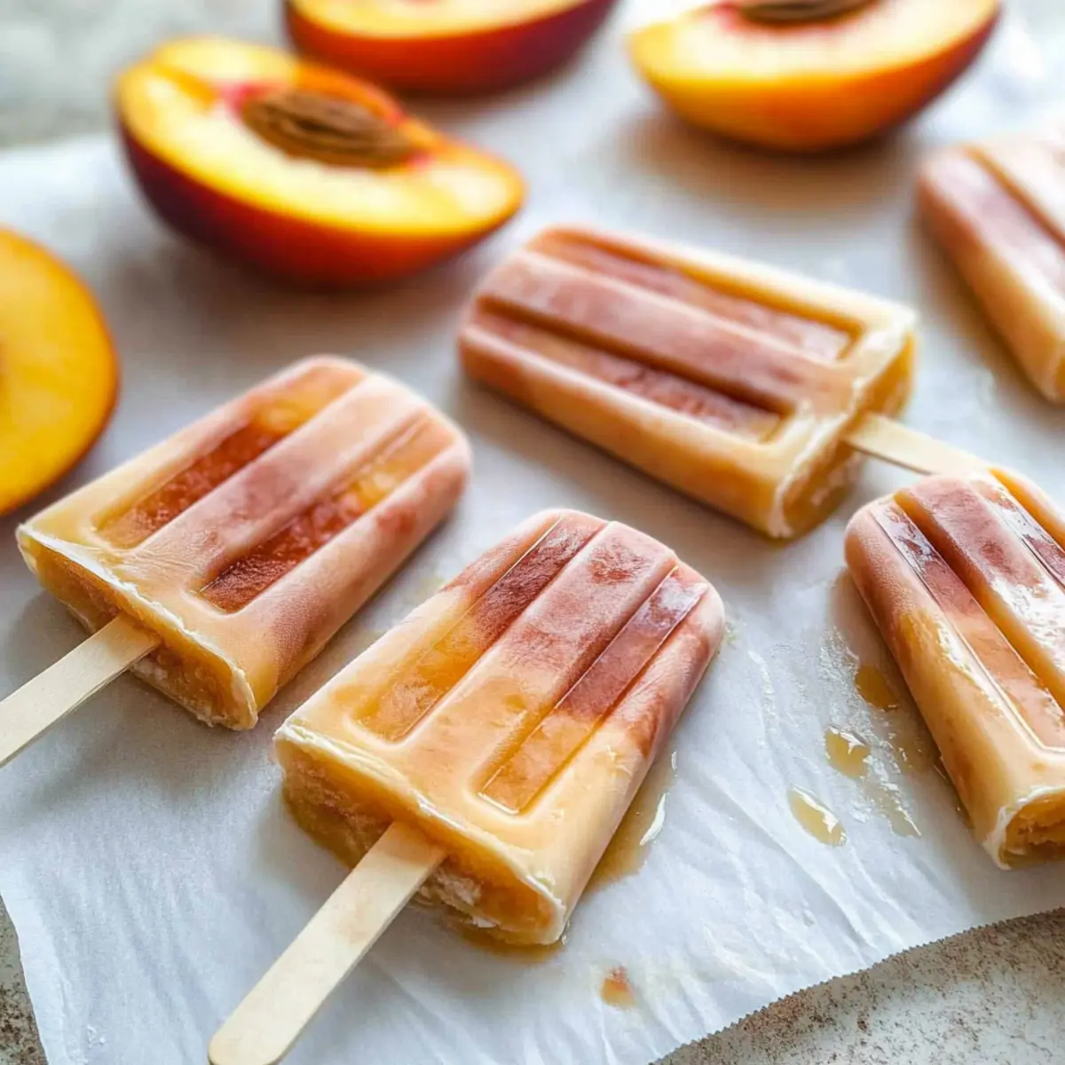 Roasted Peaches and Cream Popsicles: The Ultimate Summer Treat