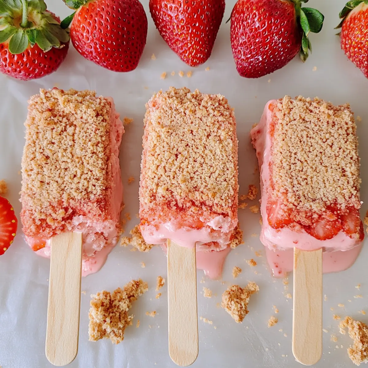 Delightful Strawberry Shortcake Ice Cream Bars for Summer Bliss