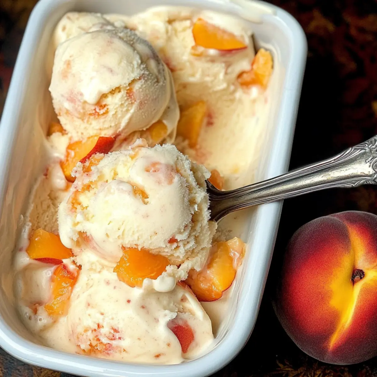 Creamy Homemade Peach Ice Cream for a Refreshing Summer Treat