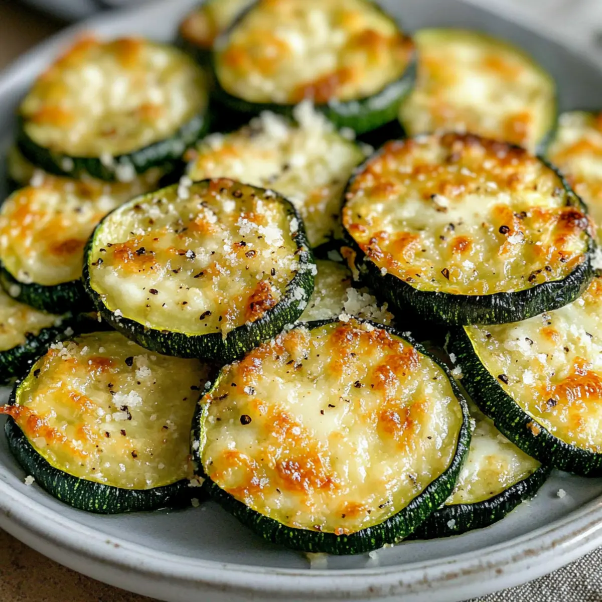 Garlic Parmesan Zucchini Rounds: Crispy Goodness in Minutes