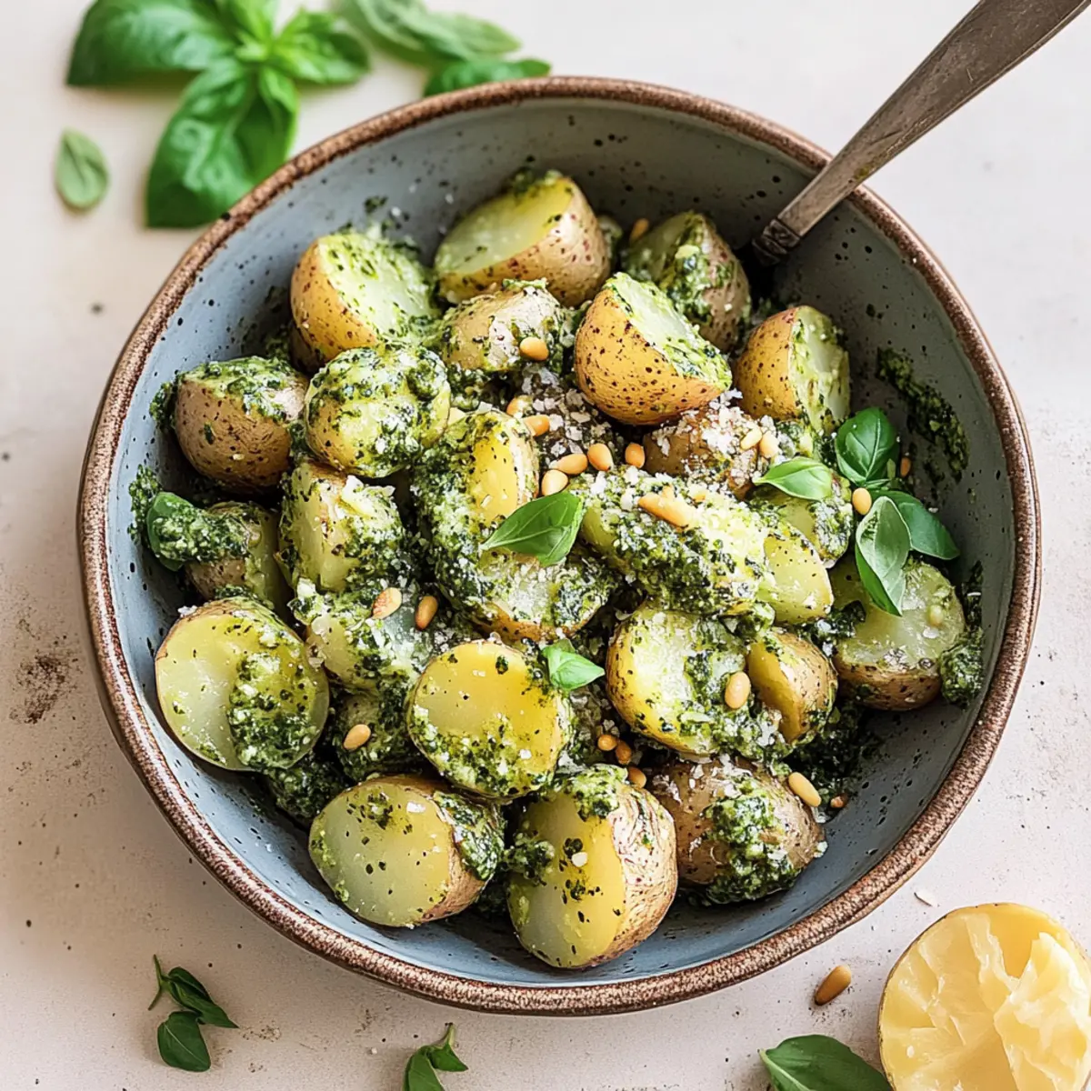 Creamy Pesto Potato Salad That Will Brighten Your Summer!