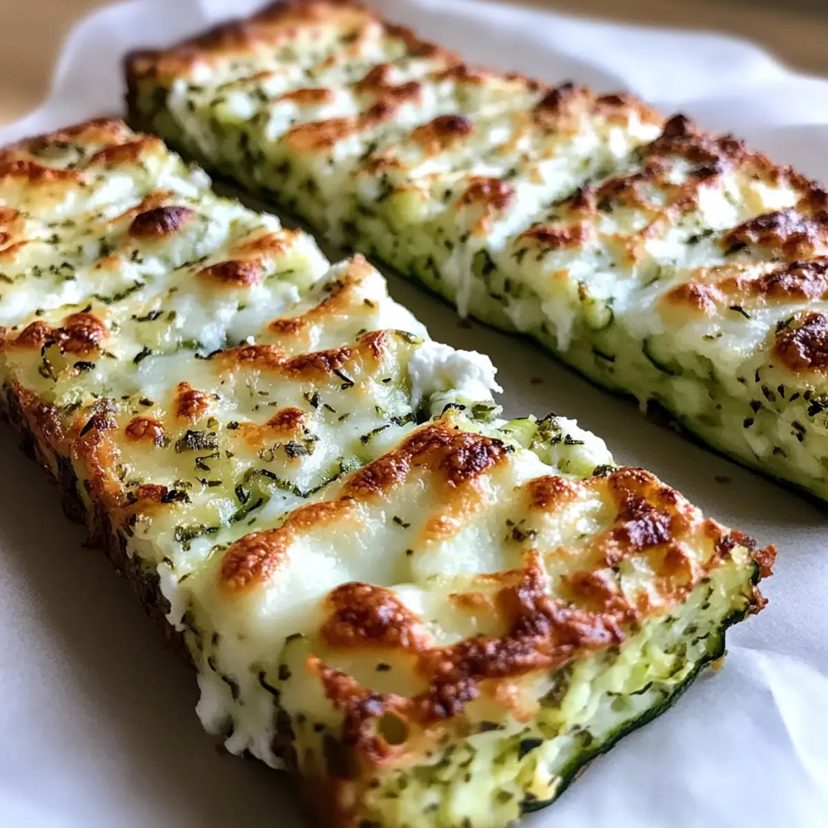 Cheesy Zucchini Breadsticks: Guilt-Free Crunchy Delight