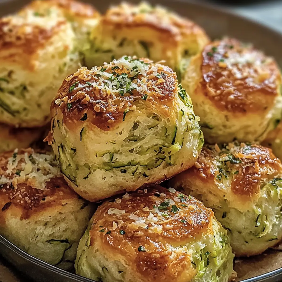 Ultimate Zucchini Dinner Rolls with Garlic Herb Butter Delight