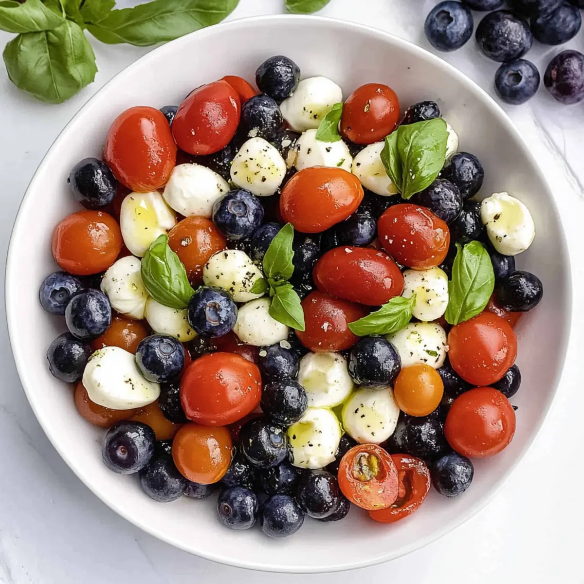 Deliciously Festive 4th of July Caprese Salad Recipe