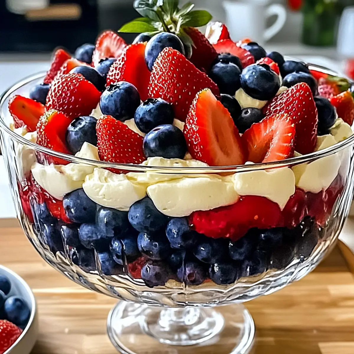 Red White Blue Cheesecake Salad for Your Perfect Summer Bash