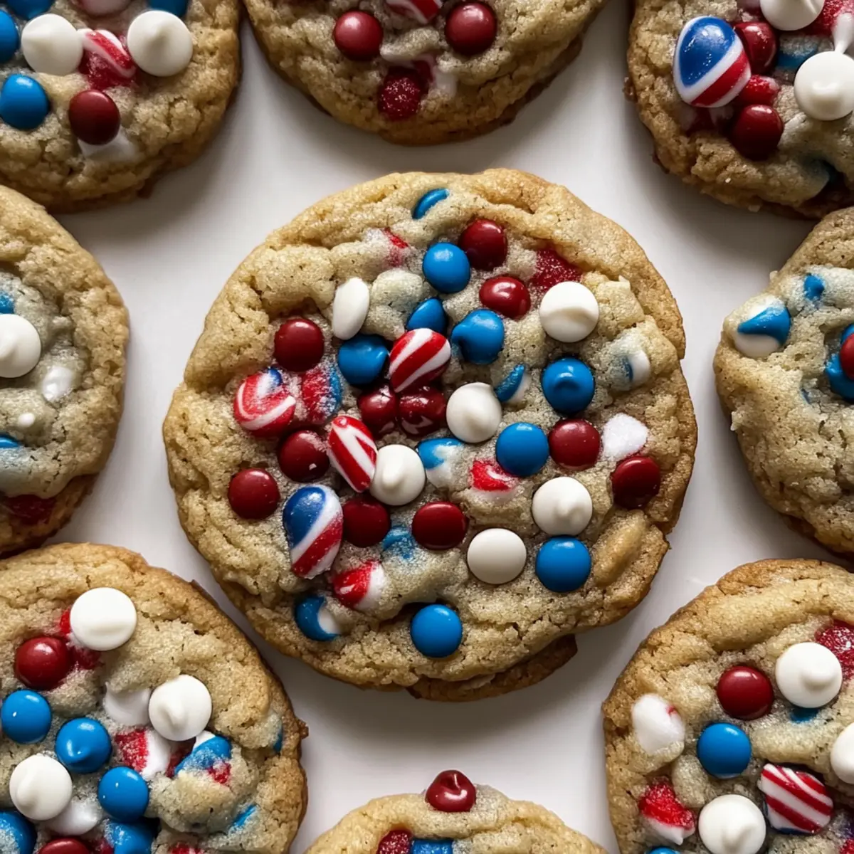 4th of July Monster Cookies: Chewy Treats for Summer Fun