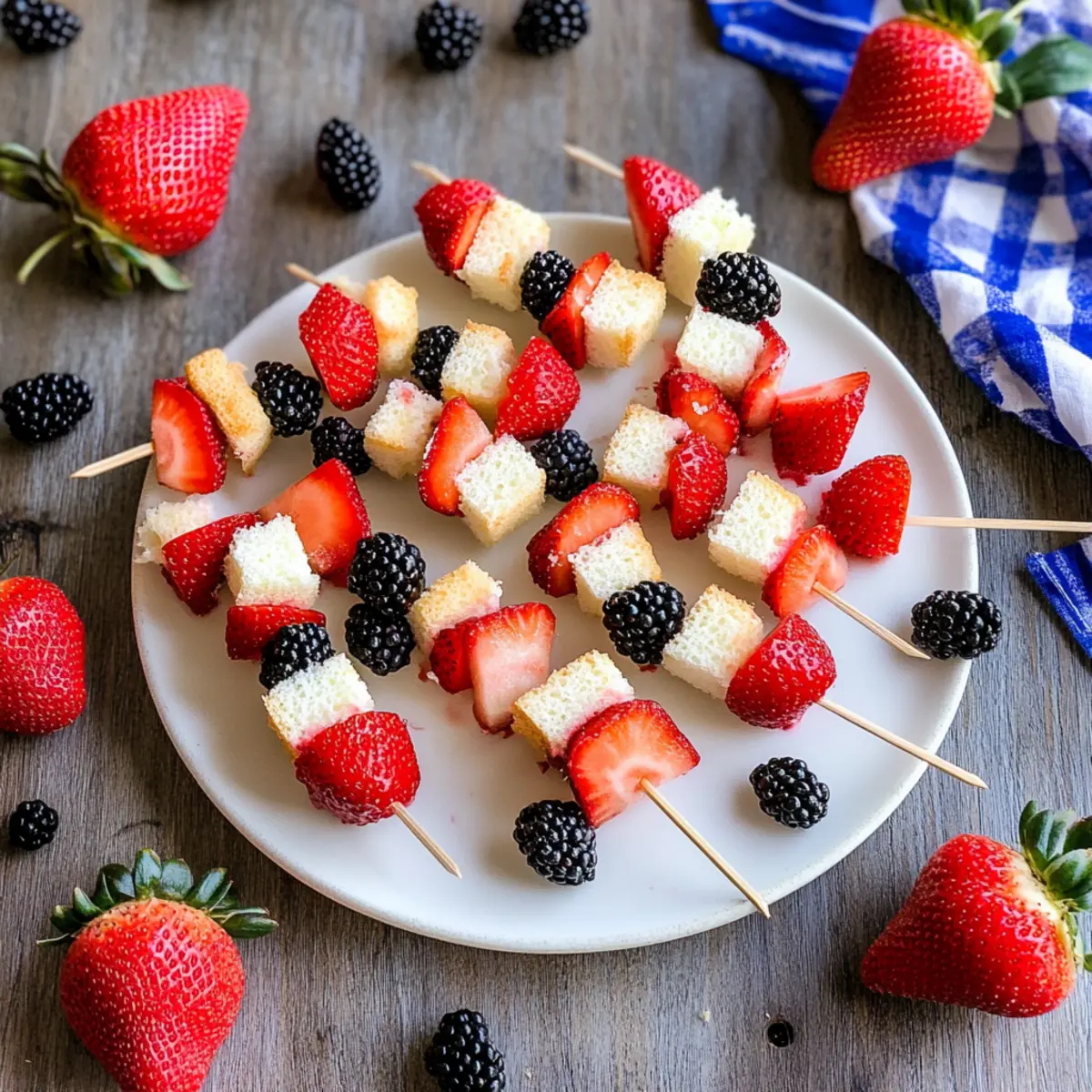 Red, White, and Blue 4th of July Skewers for Festive Fun