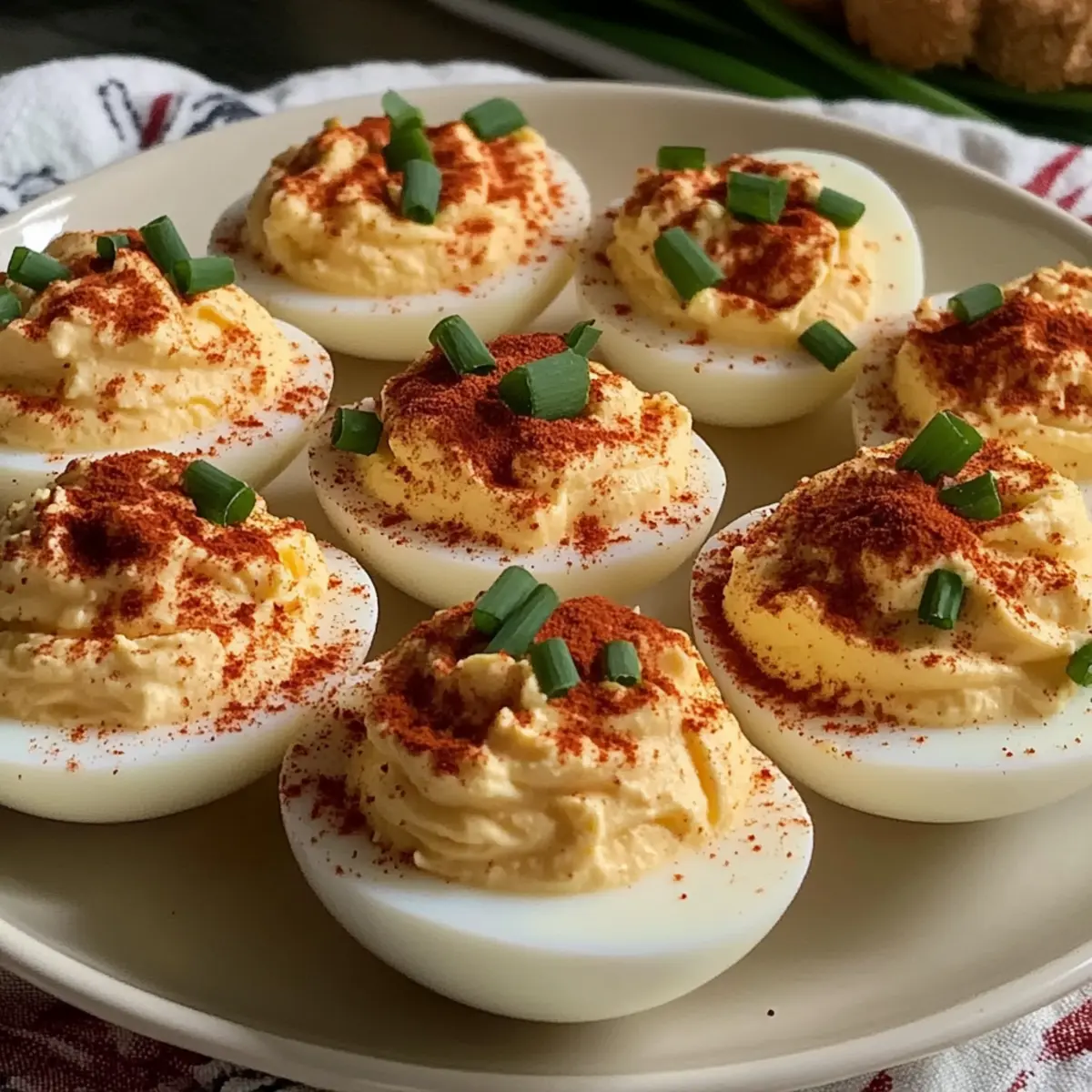 Delicious 4th of July Deviled Eggs with Smoky Paprika Twist