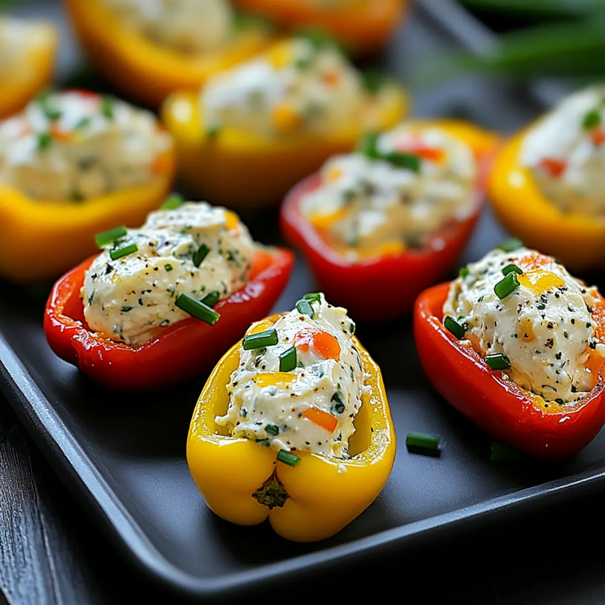 Stuffed Mini Peppers with Cream Cheese and Chives: Simply Irresistible
