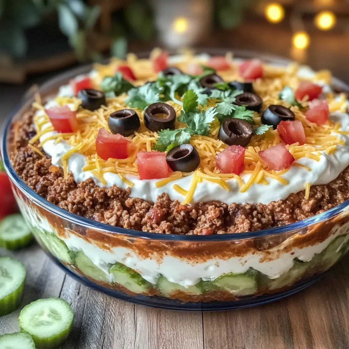 Delicious 4th of July Layered Taco Dip You’ll Love