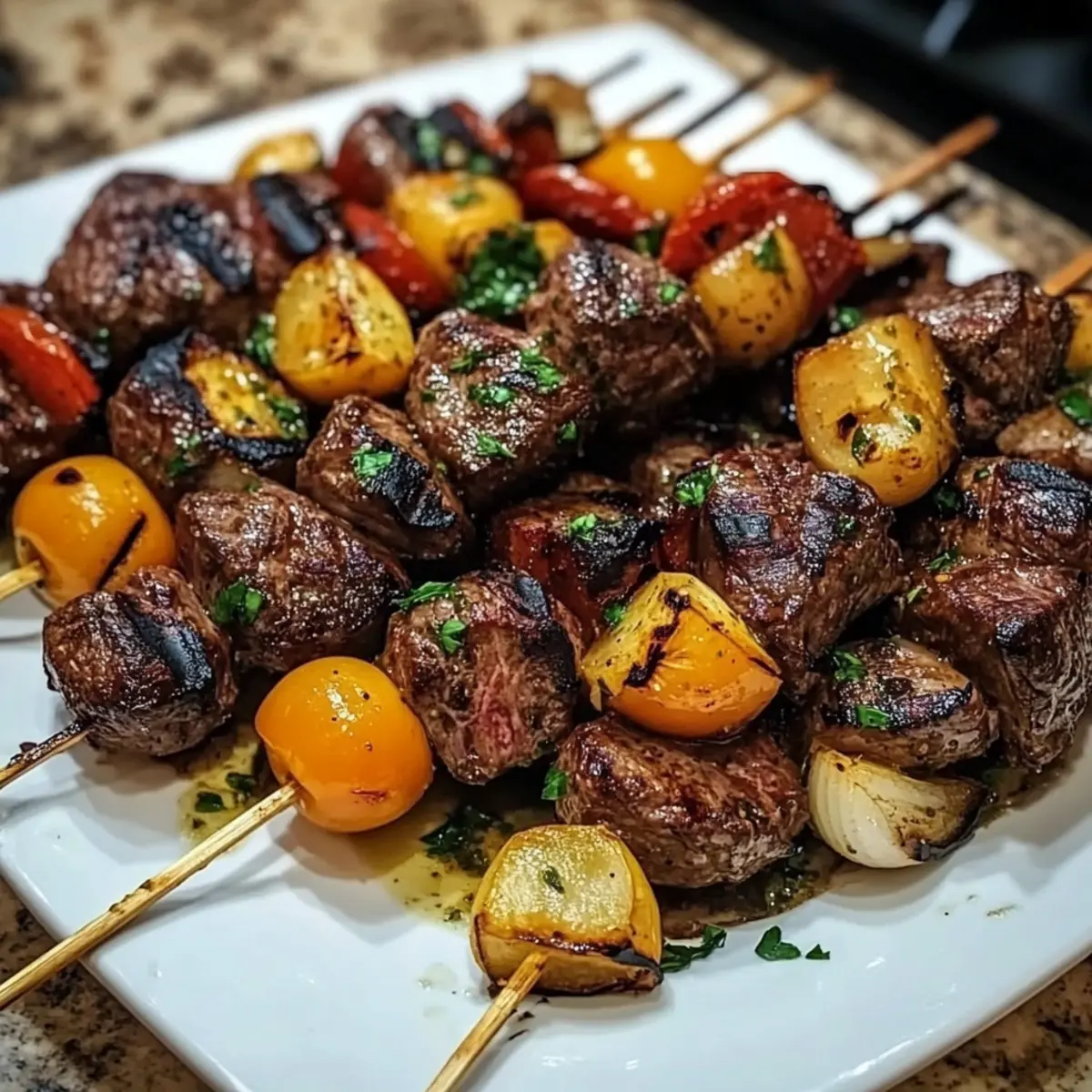 Garlic Herb Steak Kabobs: Flavorful Grilling Delight at Home