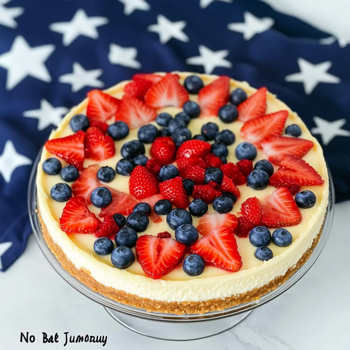 Patriotic Delight: No-Bake 4th of July Cheesecake Recipe