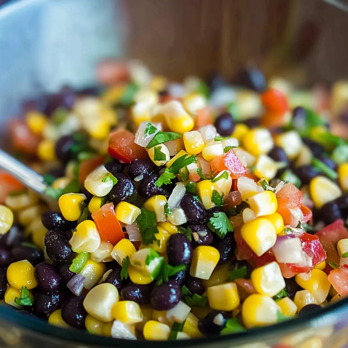 Zesty Corn and Black Bean Salad with Mexican Vinaigrette Magic