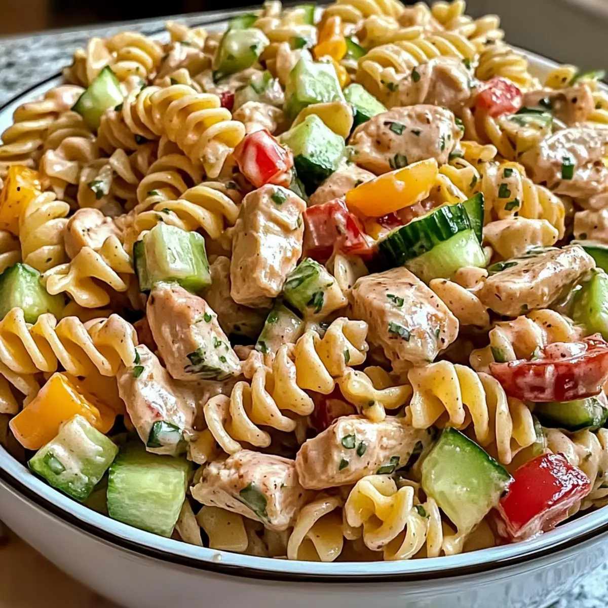 Summer-Ready Barbecue Chicken Pasta Salad That Delights