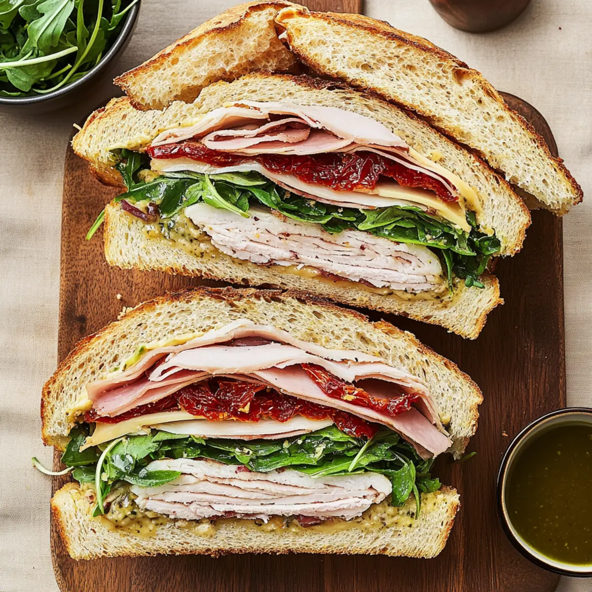 Irresistible Italian Turkey Club Sandwiches for Gourmet Flavor