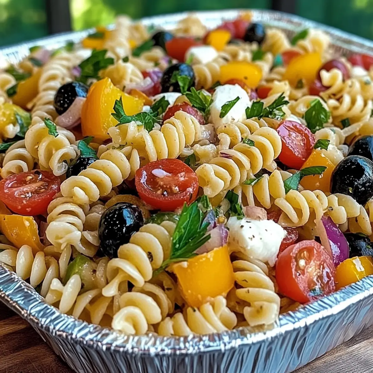 Pasta Salad for a Crowd: Colorful & Customizable Delight