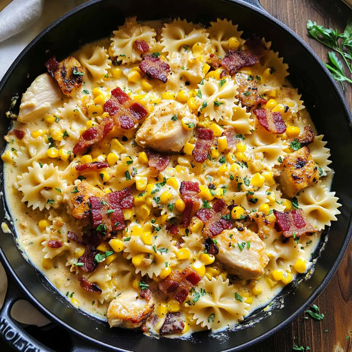 Creamy Chicken and Corn Pasta Ready in 30 Minutes!
