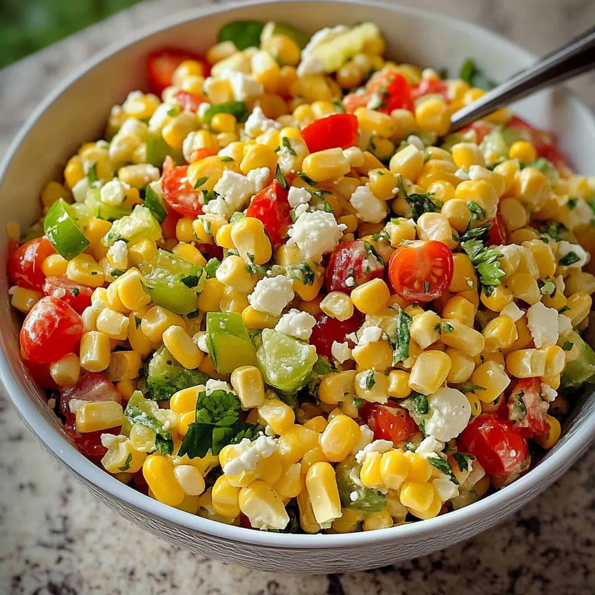 Fresh Corn Salad with Zesty Lime Vinaigrette Bliss