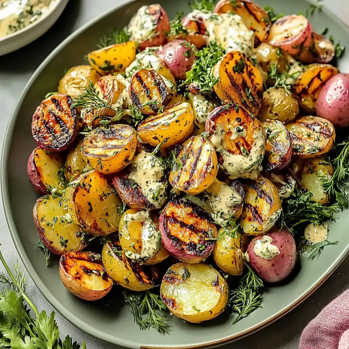 Mustard Grilled Potato Salad: A Smoky Summer Delight