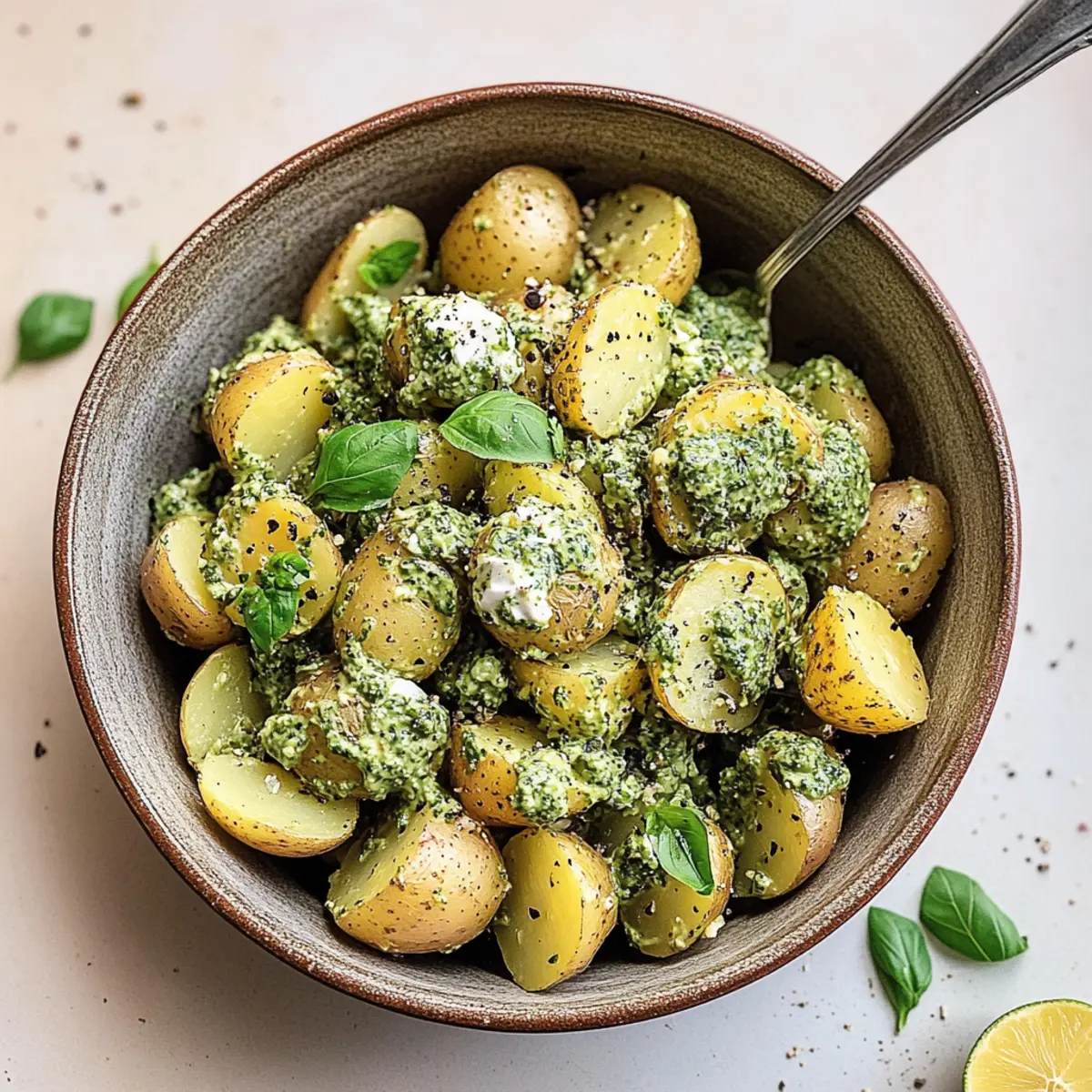 Vibrant Pesto Potato Salad That's Perfect for Summer Gatherings