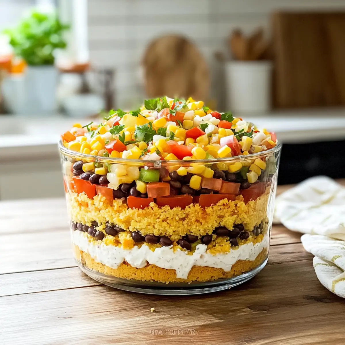 Savory Southern Cornbread Salad: Layered Delight for All
