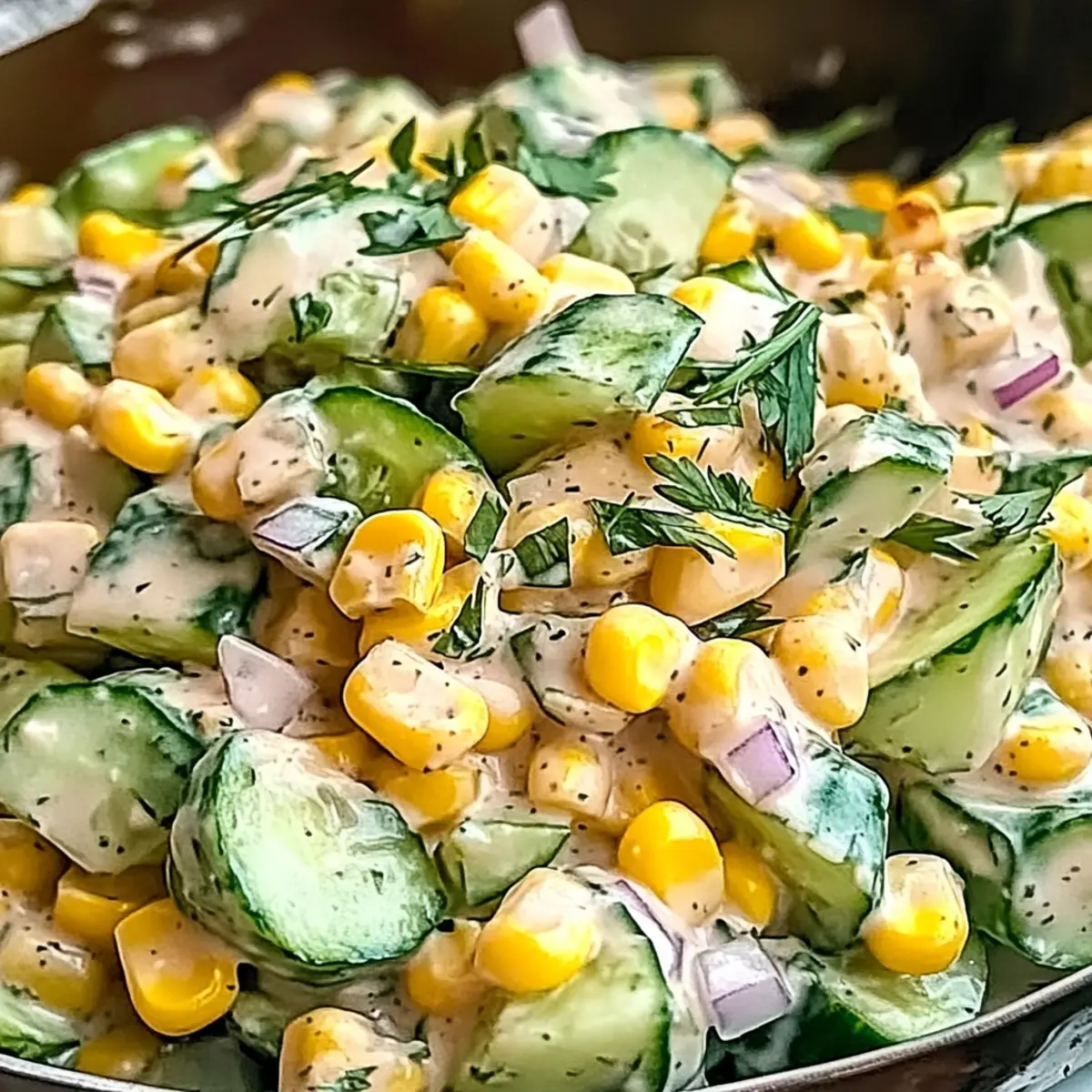 Creamy Street Corn Cucumber Salad for a Refreshing Summer Fix