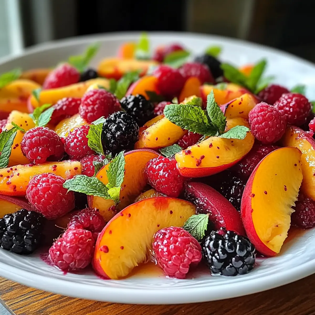 Delightful Summer Peach Salad Bursting with Fresh Flavors