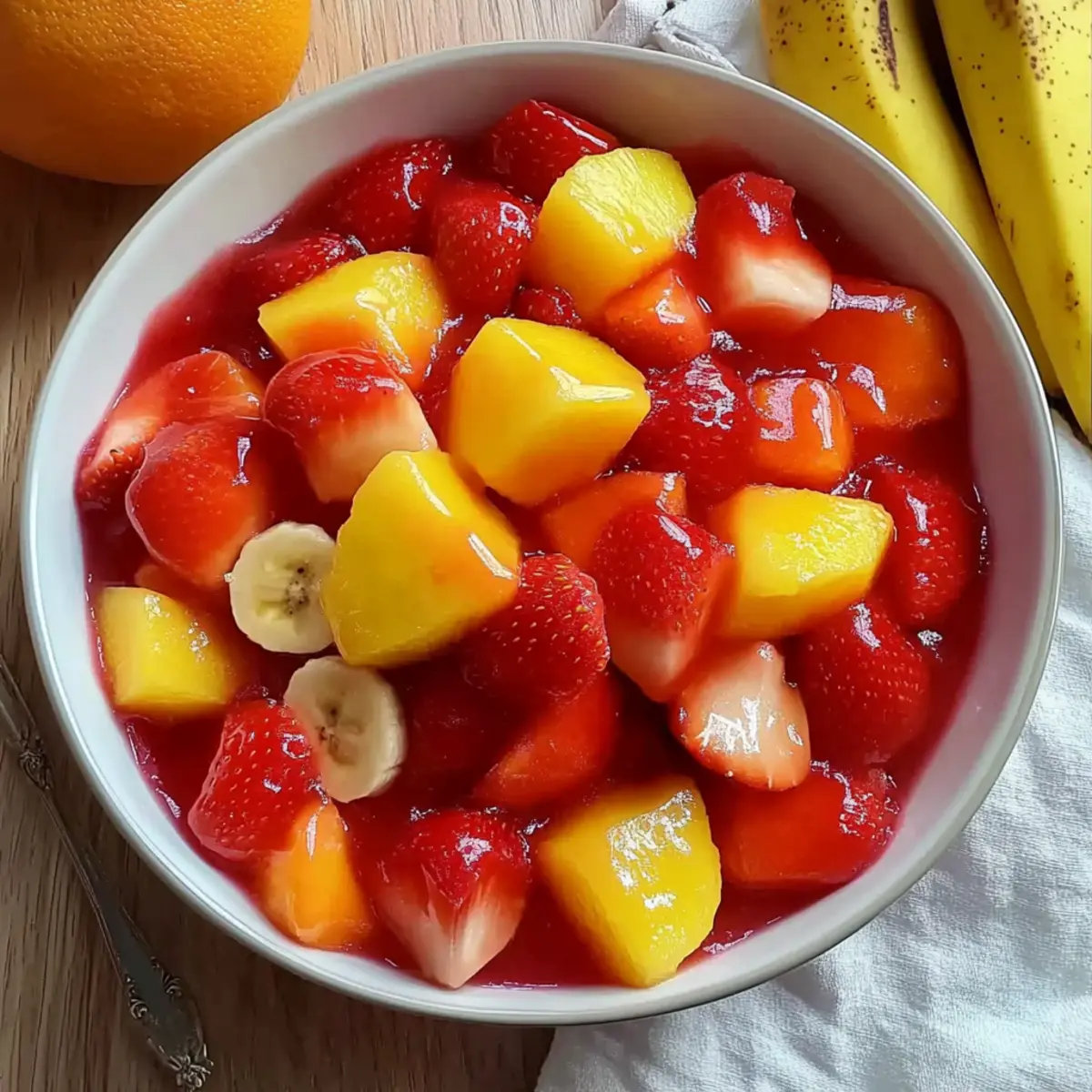Irresistible Strawberry Pie Filling Fruit Salad Delight