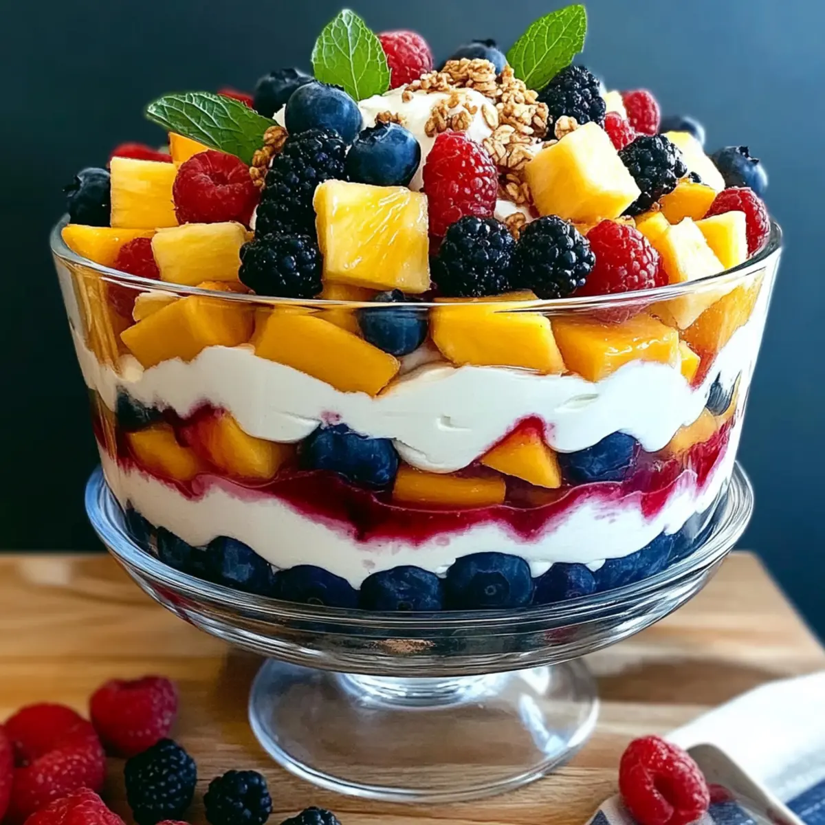 Layered Fruit Salad Trifle That Brightens Your Day