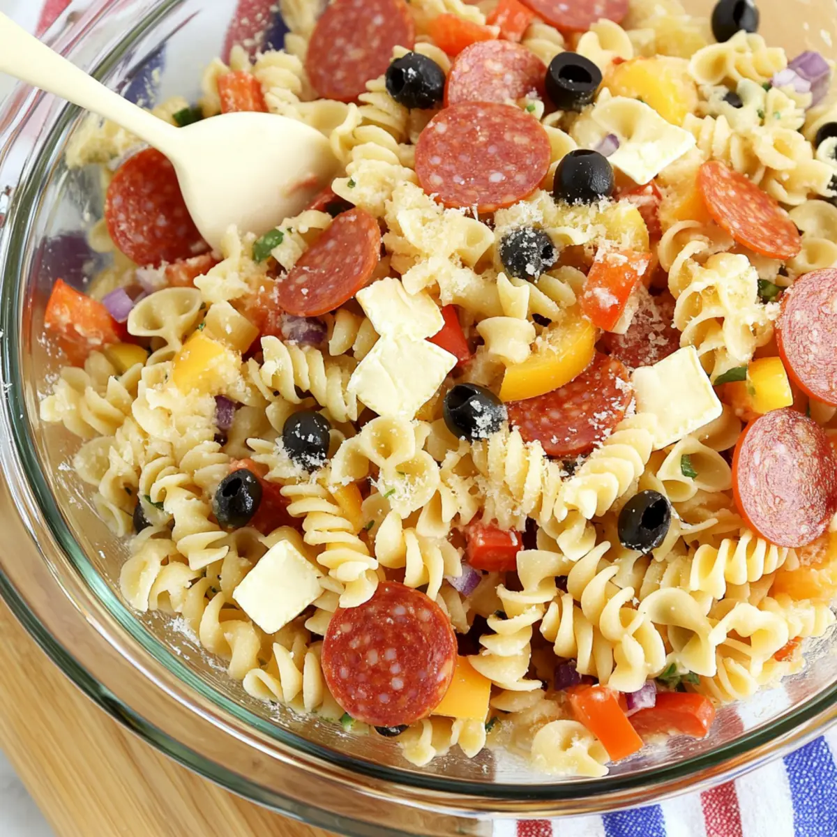 Refreshing Pepperoni Pasta Salad for Summer Gatherings