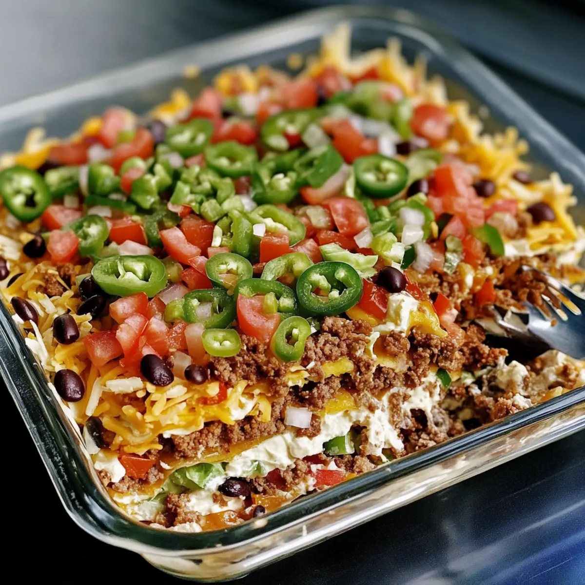 Irresistible Layered Taco Salad: A Flavorful Crowd-Pleaser