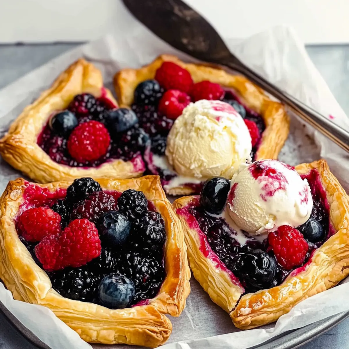 Irresistible Mixed Berry Puff Pastry Tarts Ready in 30 Minutes