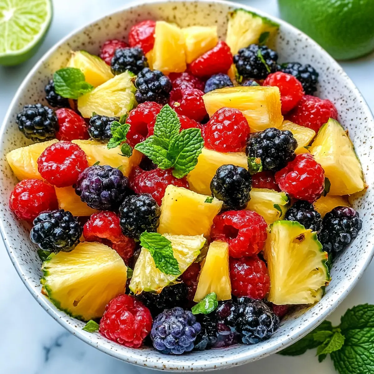 Delicious Berry Pineapple Fruit Salad for a Refreshing Summer