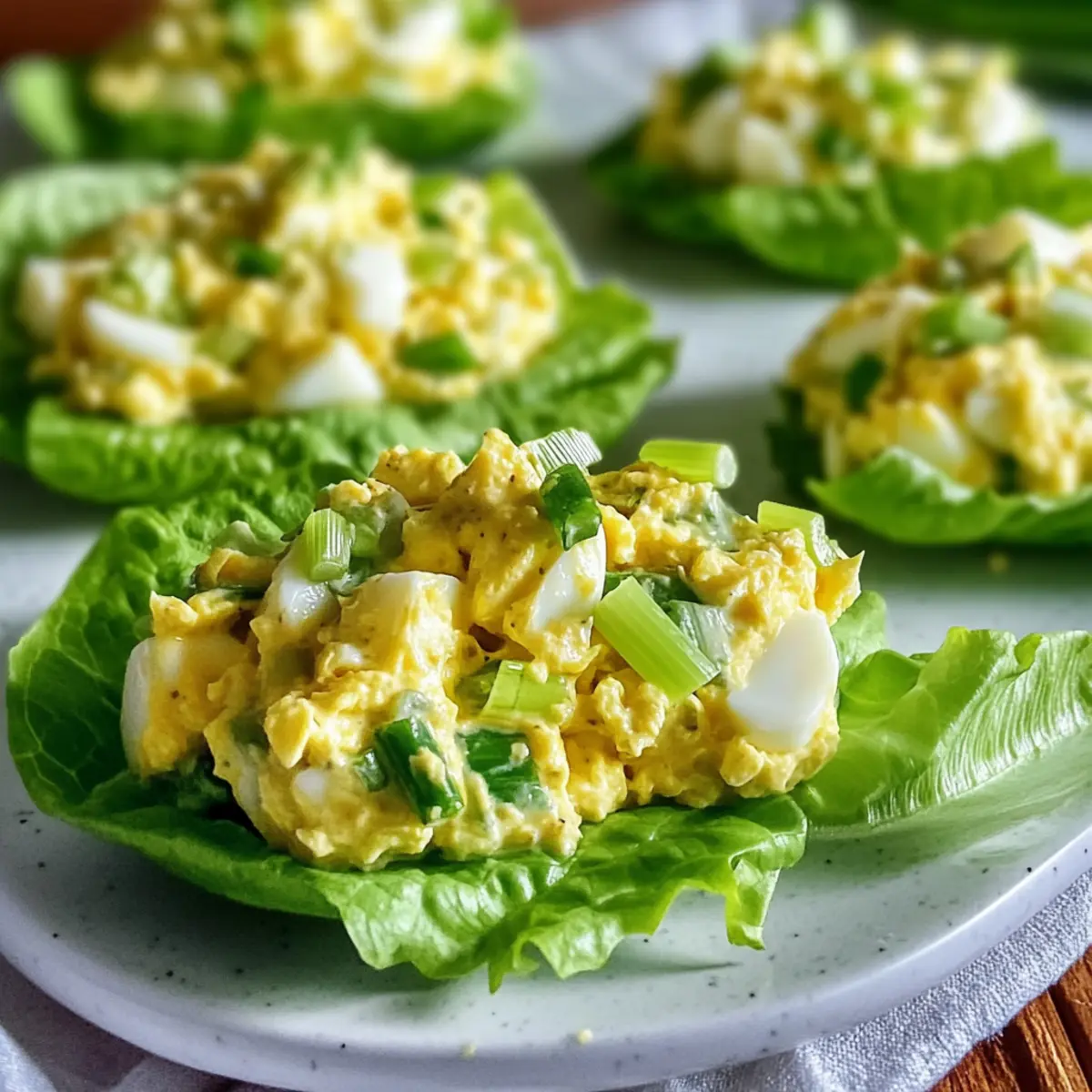Egg Salad Lettuce Wraps Light for a Flavorful Healthy Lunch