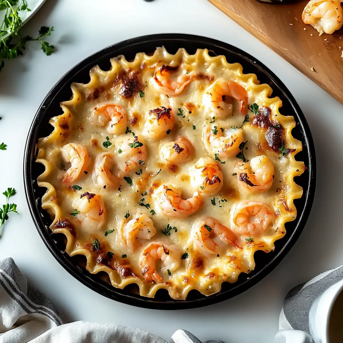 Decadent Seafood Lasagna with Lobster and Shrimp Delight