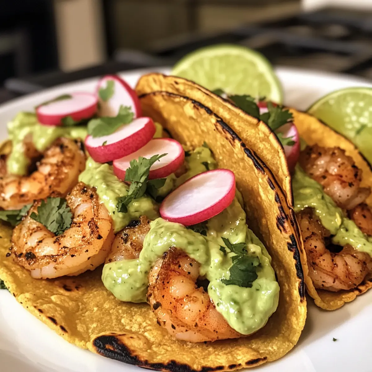 Irresistible Spicy Shrimp Tacos with Creamy Avocado Crema