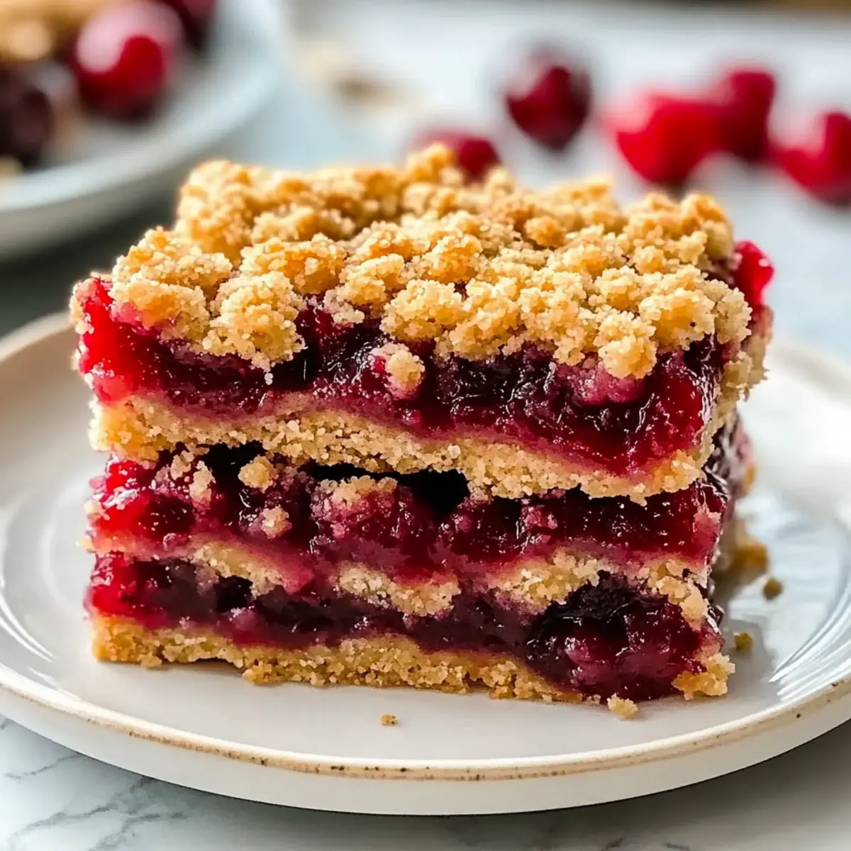Irresistible Quick Cherry Crumble Bars for Easy Baking Fun