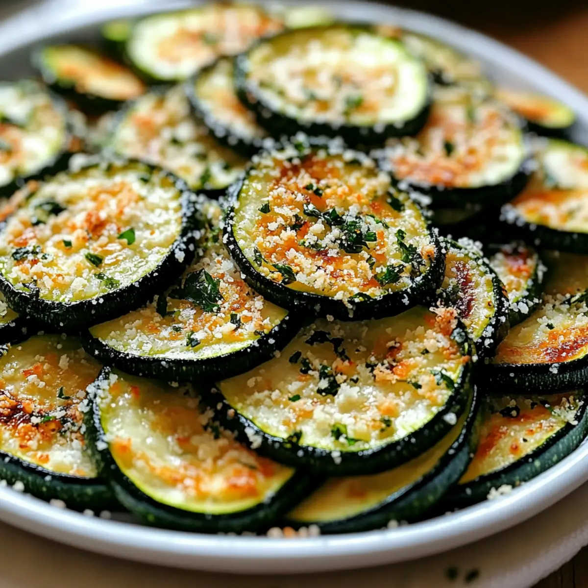 Irresistibly Crunchy Garlic Parmesan Roasted Zucchini Delight