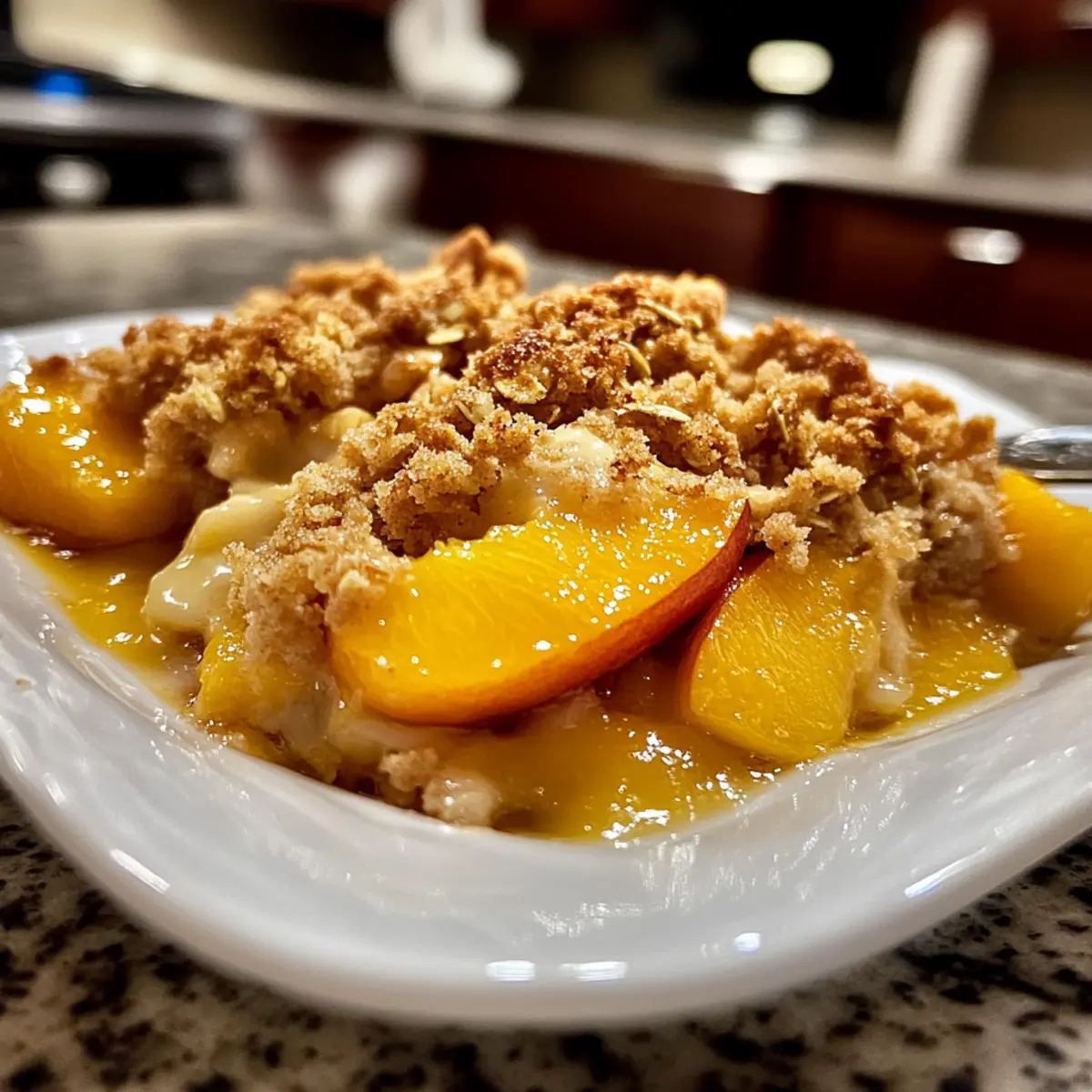 Irresistible Peach Crisp with Fresh Peaches for Ultimate Comfort