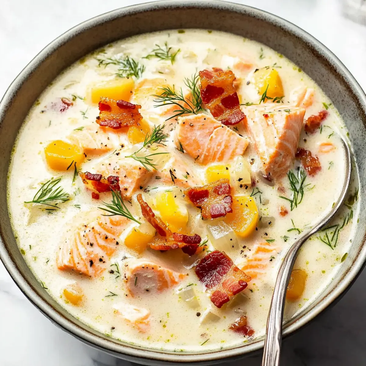 Creamy Salmon Chowder That’s a Hug in a Bowl