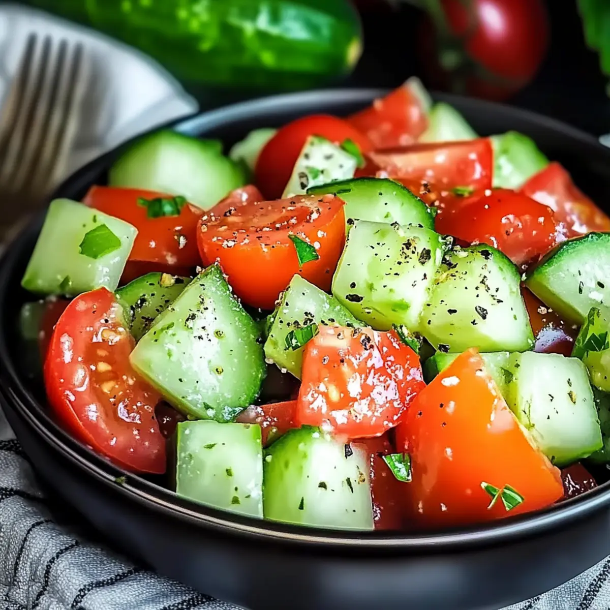 Cucumber and Tomato Salad: A Refreshing Summer Delight