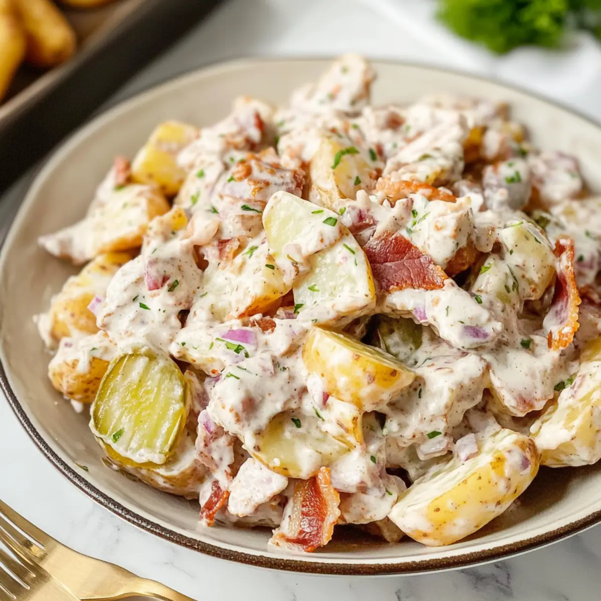 Creamy Steakhouse Potato Salad That's Perfect for Summer BBQs