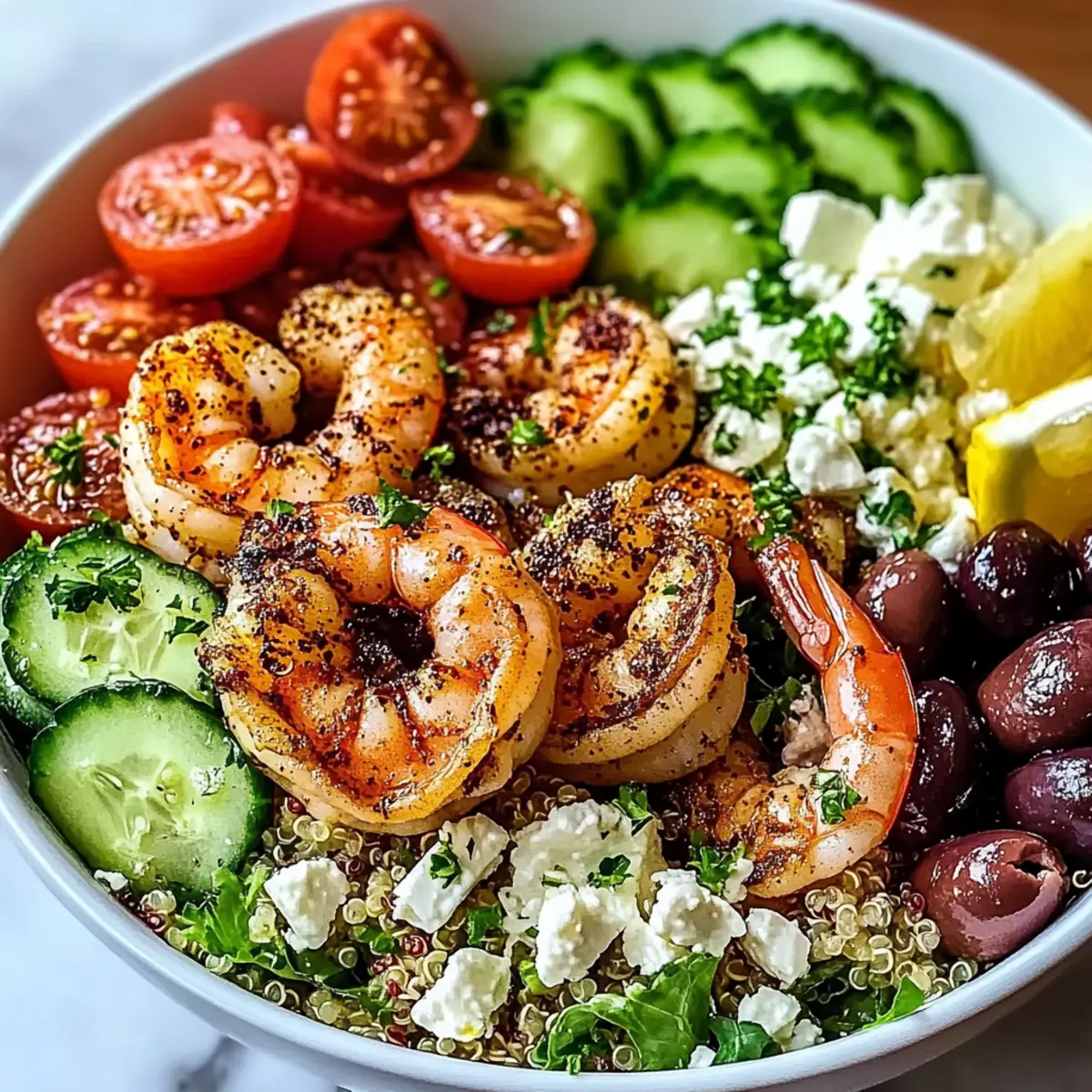 Delicious Greek Shrimp Mediterranean Bowl You’ll Love