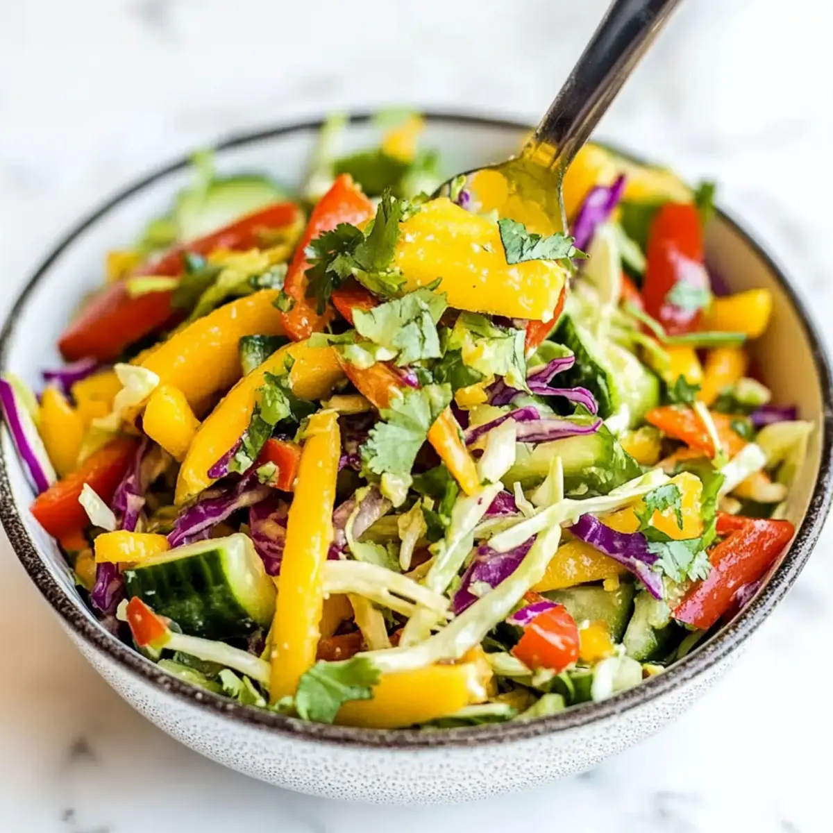 Mango Cucumber Summer Slaw: A Fast, Refreshing Delight