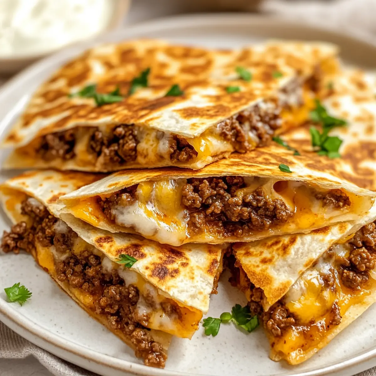 Crispy Ground Beef Quesadillas That Will Delight Your Taste Buds