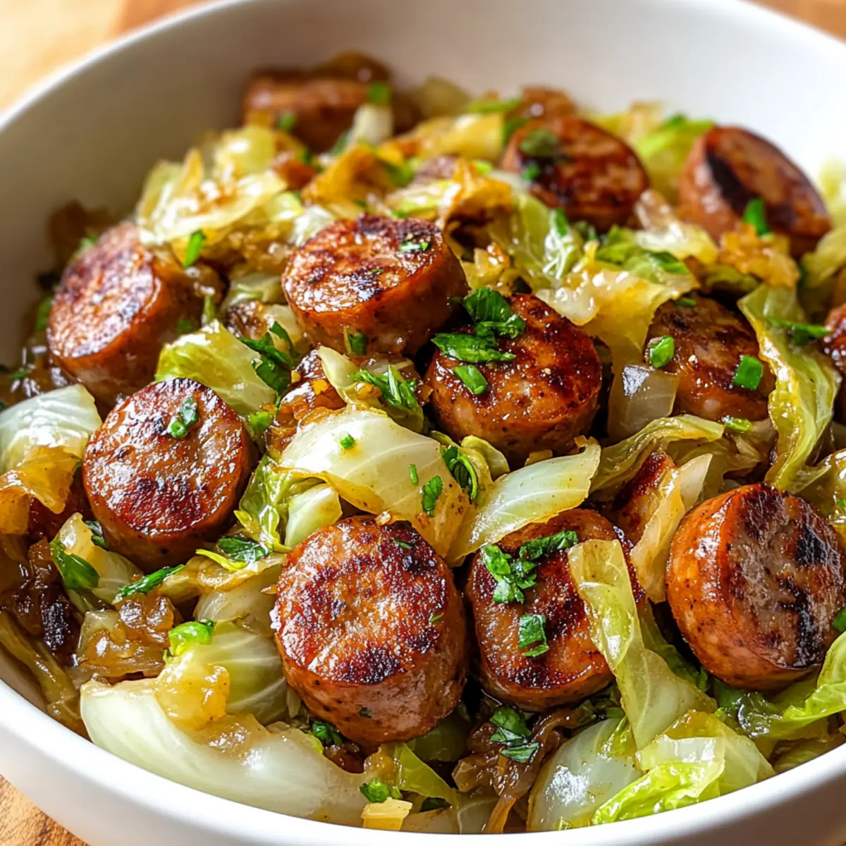 Easy Sausage and Cabbage Stir Fry in Just 30 Minutes