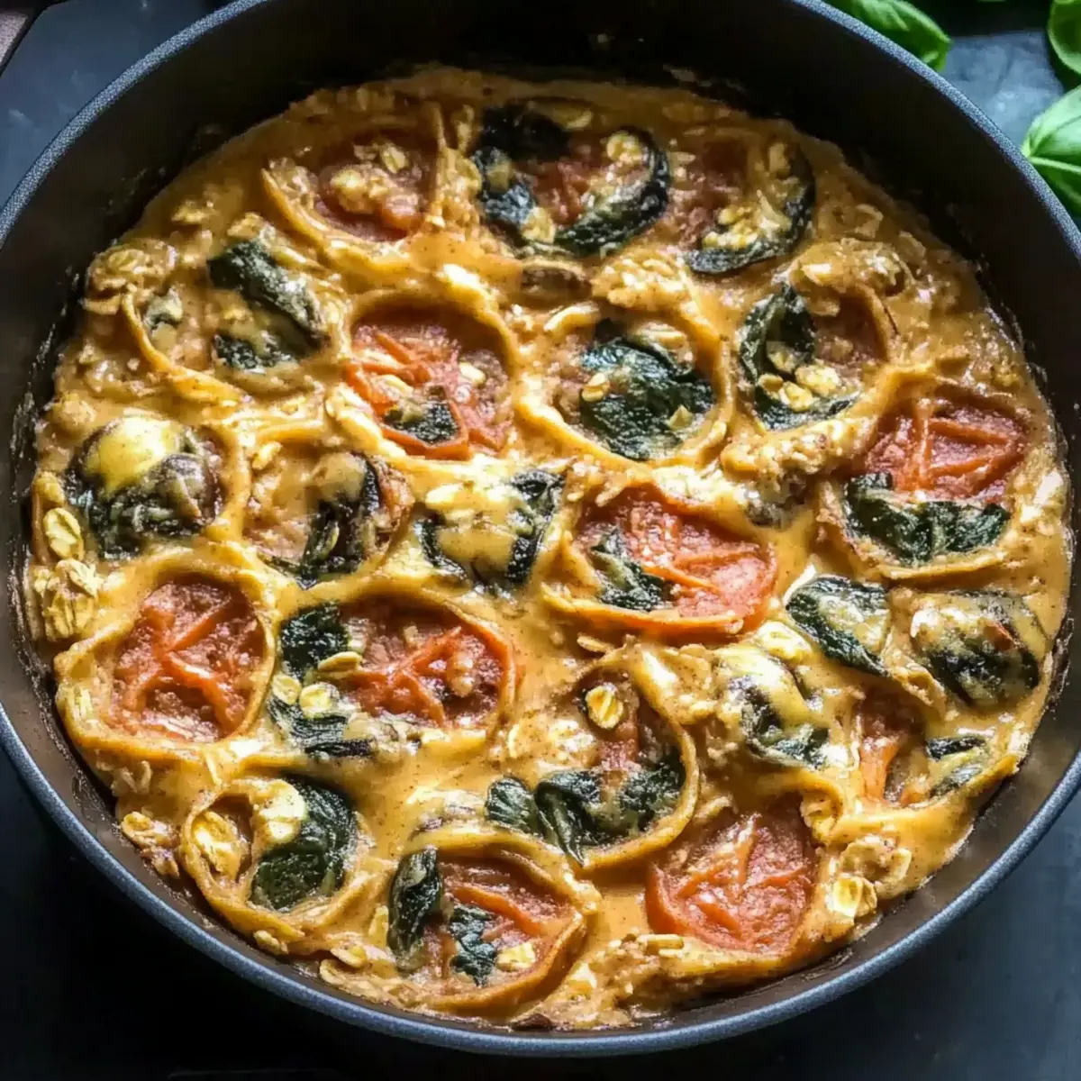One Pot Creamy Spinach Tomato Tortellini for Cozy Nights
