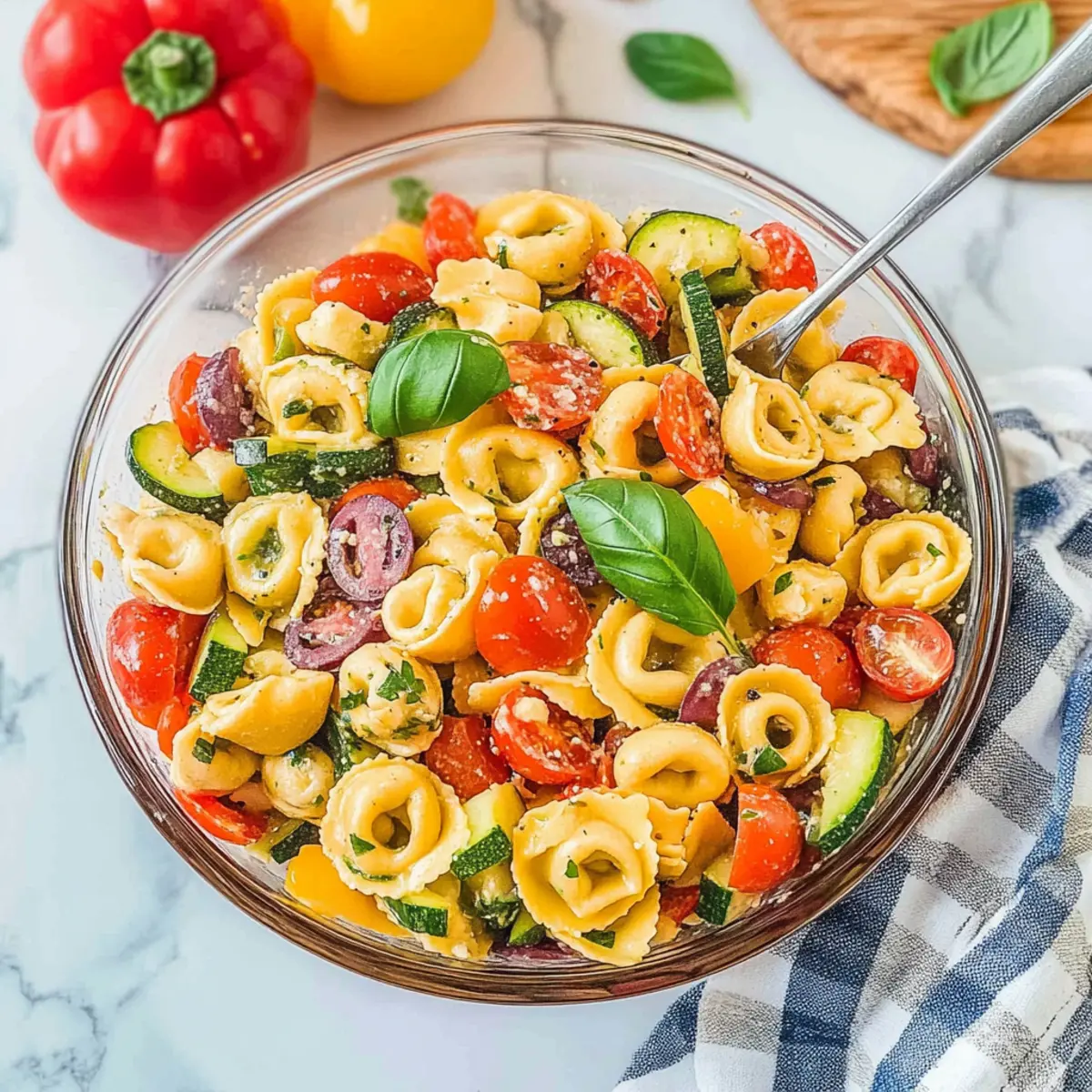 Delicious Tortellini Pasta Salad: Fresh Flavors for Any Occasion