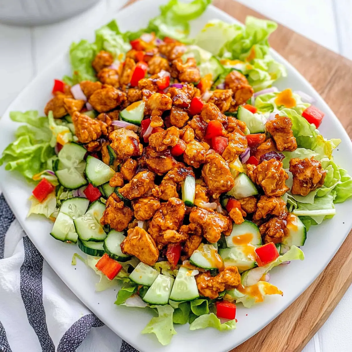 Honey Hot Chicken Salad: Sweet & Spicy Bliss on a Plate